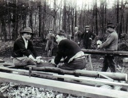 Aufbau Riederbuckelhütte 1930 Bild 1